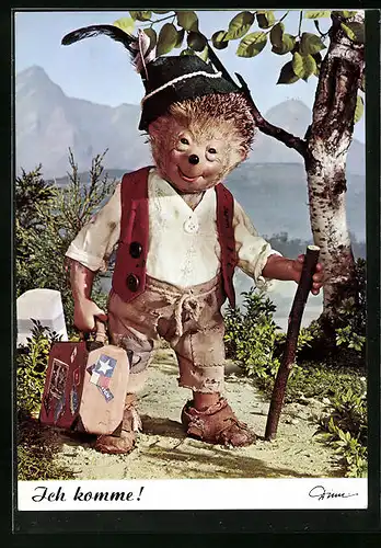 AK Mecki auf Wanderschaft