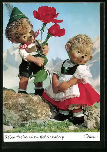 AK Meckis Kinder in bayerischer Tracht