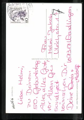 AK Meckis Kinder in bayerischer Tracht