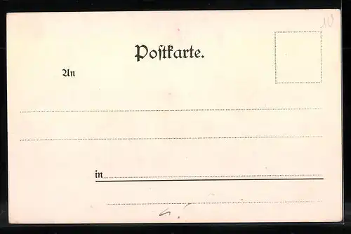 Lithographie Köln-Neustadt, Hohenstaufenring, Fontäne