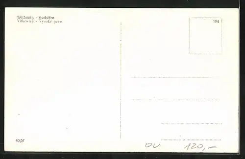 AK Witkowitz, Hochöfen