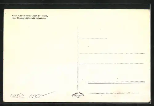 AK Mähr. Ostrau, Witkowitzer Eisenwerk