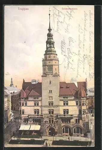 AK Troppau, Schmetterhaus mit Städtischem Museum