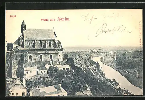 AK Znaim /Znojmo, Blick auf die Kapelle der Ortschaft