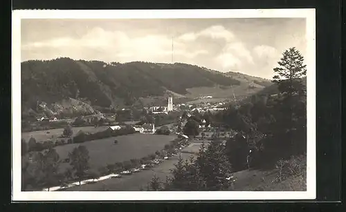 AK Doubrawnik /Doubravník, Ortsansicht aus der Ferne