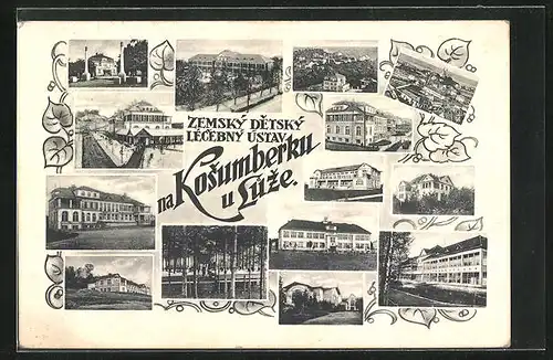 AK Kosumberk, Gebäudeansicht, Parkpartie, Ortspartie