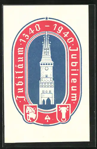 AK Pardubice, Jubiläum 1340-1940, Wappen