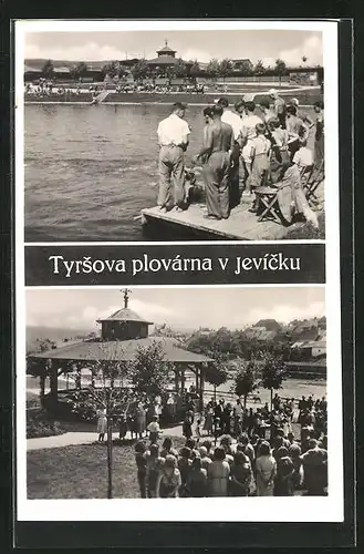 AK Jevicko, Festveranstaltung bei einem Pavillon am Fluss