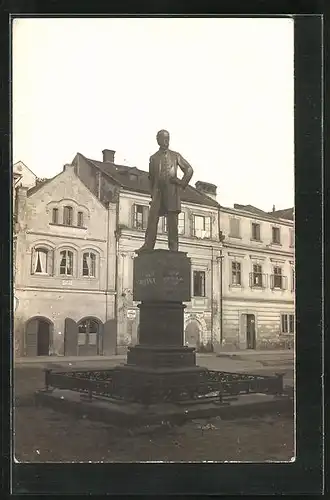 AK Leitomischl / Litomysl, Denkmal des Komponisten Smetana