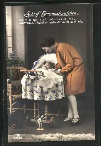 Foto-AK RPH Nr. 7230 /6: Mutter an Wiege