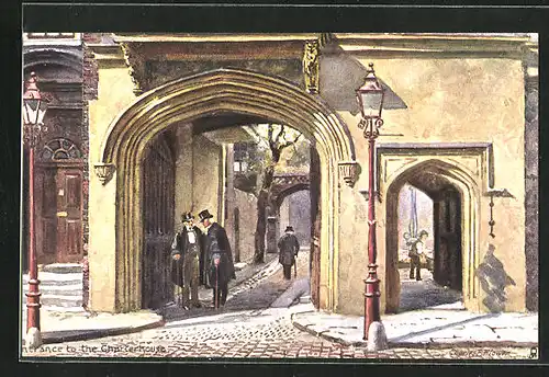 Künstler-AK Charles F. Flower: Entrance to the Charterhouse