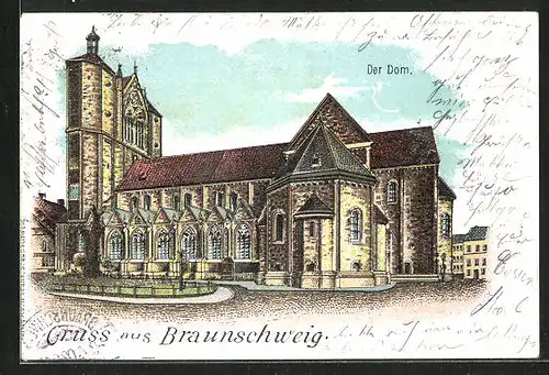 Lithographie Braunschweig, Der Dom