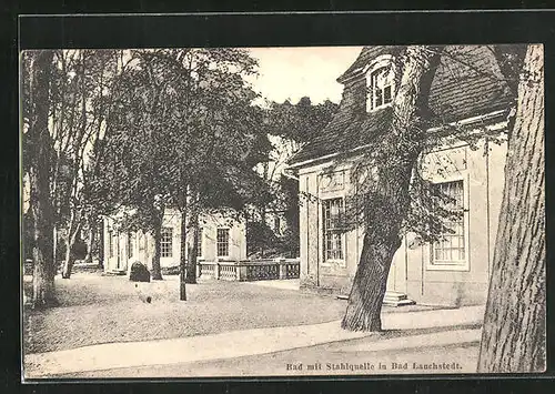 AK Bad Lauchstedt, Bad mit Stahlquelle