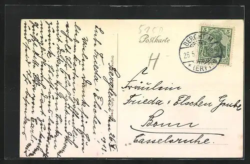 AK Bergheim a. d. Erft, Wohnhäuser in der Kaiser Wilhelm-Strasse