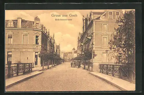 AK Goch, Blick in die Brückenstrasse
