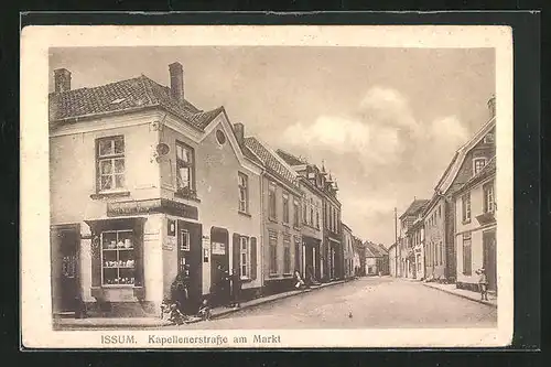 AK Issum, Kapellenerstrasse am Markt