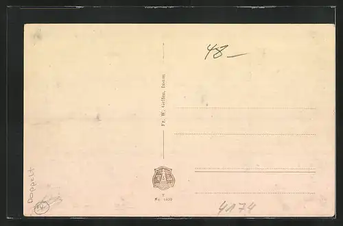 AK Issum, Geldernschestrasse mit Blick zur Kirche