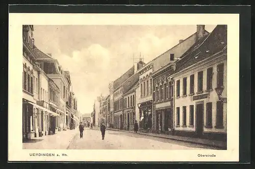 AK Uerdingen a. Rh., Blick in die Oberstrasse