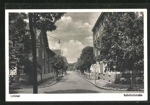 AK Lohmar, Blick in die Bahnhofstrasse