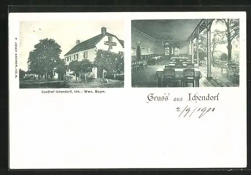 AK Ichendorf, Gasthof v. Wwe. Bayer, Innenansicht