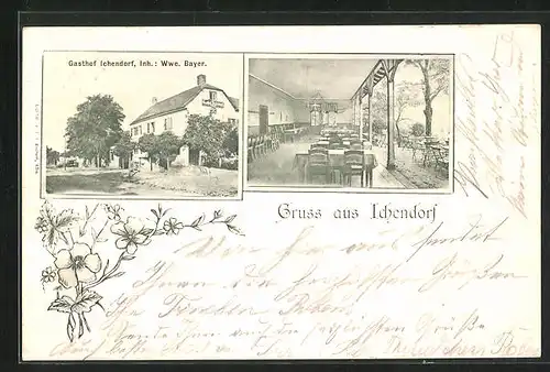 AK Ichendorf, Gasthof v. Wwe. Bayer, Innenansicht