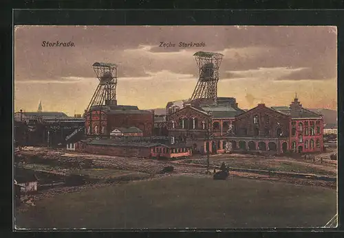 AK Sterkrade, Zeche im Abendrot