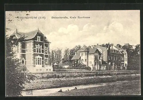 AK Bergheim /Erft, Beisselstrasse mit Kreis-Sparkasse