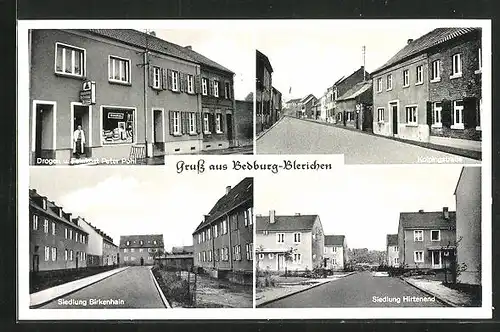 AK Bedburg-Blerichen, Feinkostgeschäft Peter Pohl, Kolpingstrasse, Siedlung Birkenhain