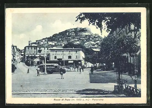 AK Rocca di Papa, Strassengabelung am Hotel Albergo Nuova Italia