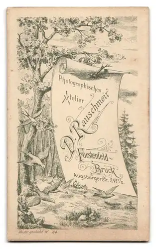 Fotografie D. Rauschmeir, Fürstenfeld-Bruck, Augsburgerstrasse 247, Mädchen im weissen Kommunionskleid mit Kerze und Bibel