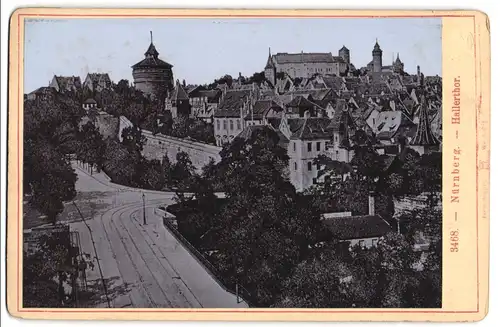 Fotografie Ernst Roepke, Wiesbaden, Ansicht Nürnberg, Stadtansicht mit Hallerthor