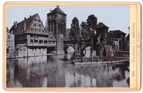 Fotografie Ernst Roepke, Wiesbaden, Ansicht Nürnberg, Wasserscheide am Henkersteg