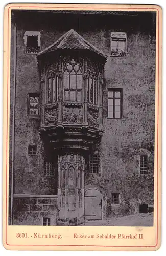 Fotografie Ernst Roepke, Wiesbaden, Ansicht Nürnberg, Erker am Sebalder Pfarrhof