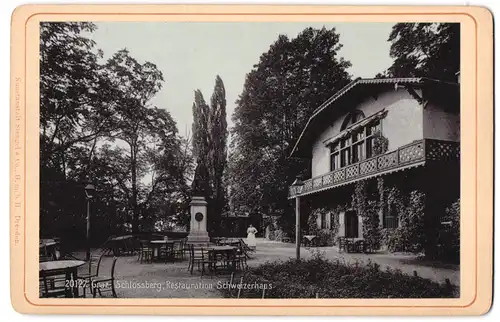 Fotografie Stengel & Co., Dresden, Ansicht Graz, Restauration Schweizerhaus auf dem Schlossberg