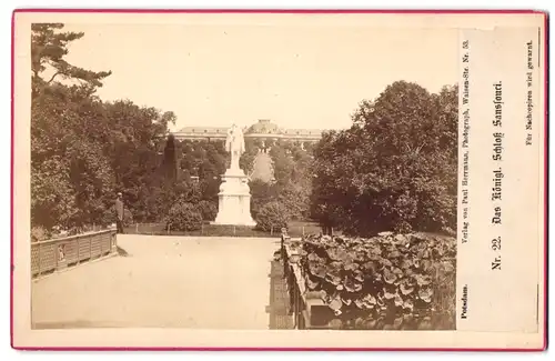 Fotografie Paul Herrmann, Potsdam, Ansicht Potsdam, Kgl. Schloss Sanssouci