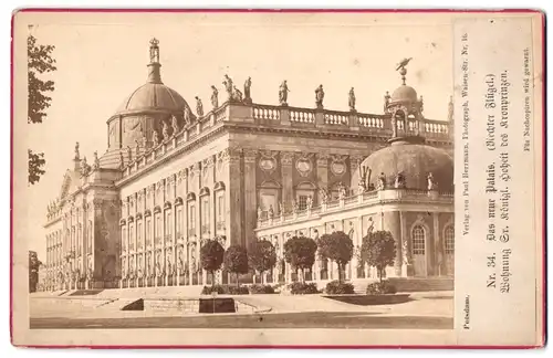 Fotografie Paul Herrmann, Potsdam, Ansicht Potsdam, Neues Palais, Rechter Flügel Wohnung des Kronprinzen