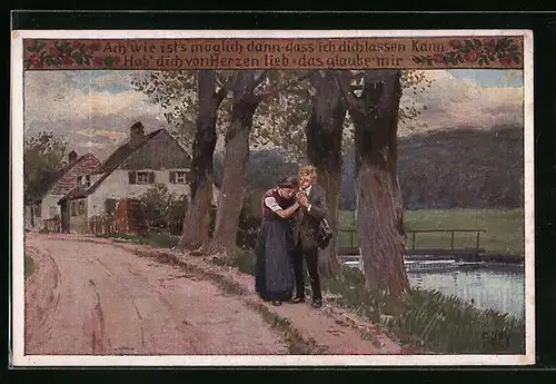 Künstler-AK Paul Hey: Volksliederkarte Nr. 72: Ach, wie ist's möglich dann