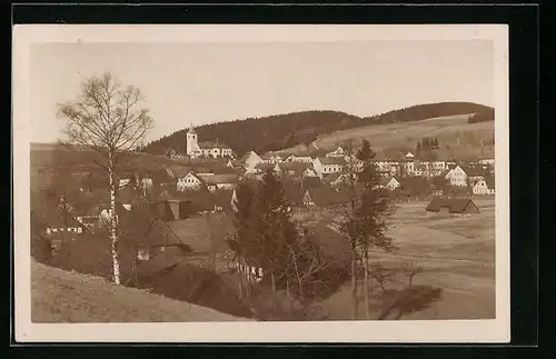 AK Giesshübel im Adlergebirge, Panorama