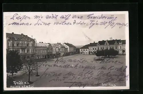 Foto-AK Tyniste n. O., Husovo namesti