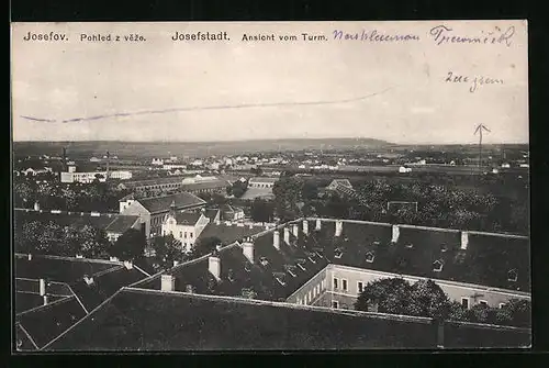 AK Josefstadt / Josefov / Jaromer, Ansicht vom Turm