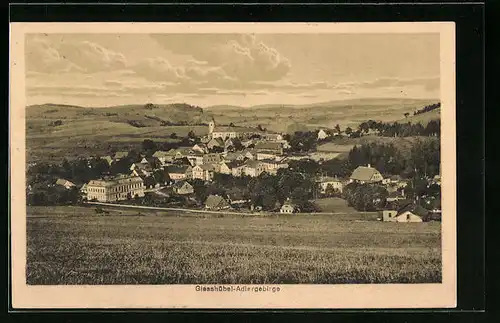 AK Giesshübel /Adlergebirge, Panorama