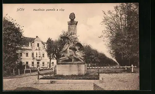 AK Jitschin / Gitschin / Jicin, Havlickuv pomnik a Lipy