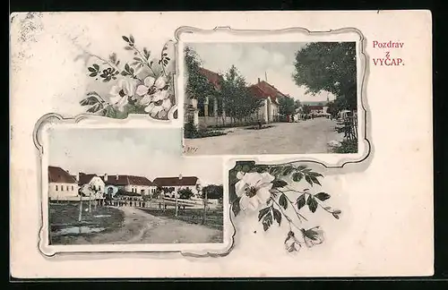 AK Vycapy, Strassenpartie, Ortspartie