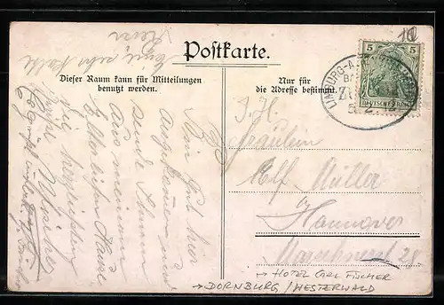 AK Dornburg im Westerwald, Blick auf das Gasthaus Carl Fischer im Luftkurort