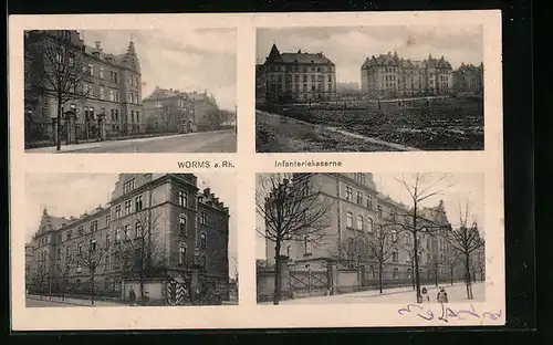AK Worms a. Rh., Infanteriekaserne