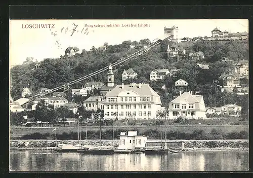 AK Loschwitz, Bergschwebebahn zur Loschwitzhöhe