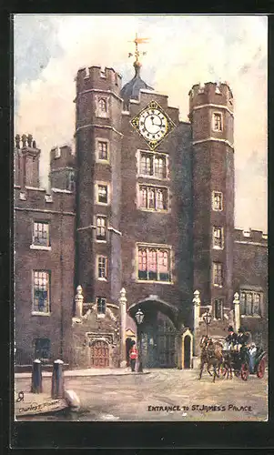 Künstler-AK Charles F. Flower: London, Entrance to Saint James's palace