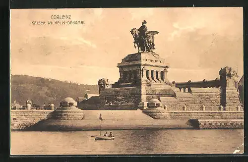 AK Koblenz, Kaiser Wilhelm-Denkmal