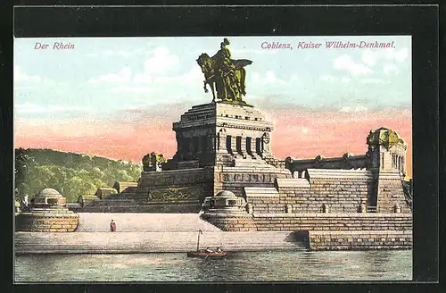 AK Koblenz /Rhein, Kaiser Wilhelm-Denkmal