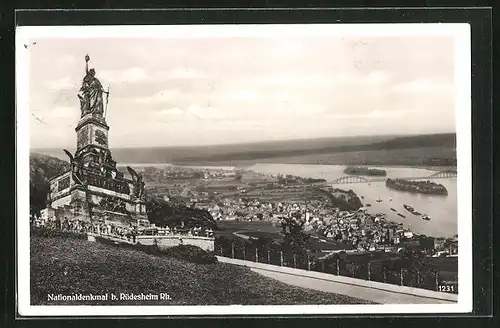 AK Rüdesheim /Rh., Nationaldenkmal